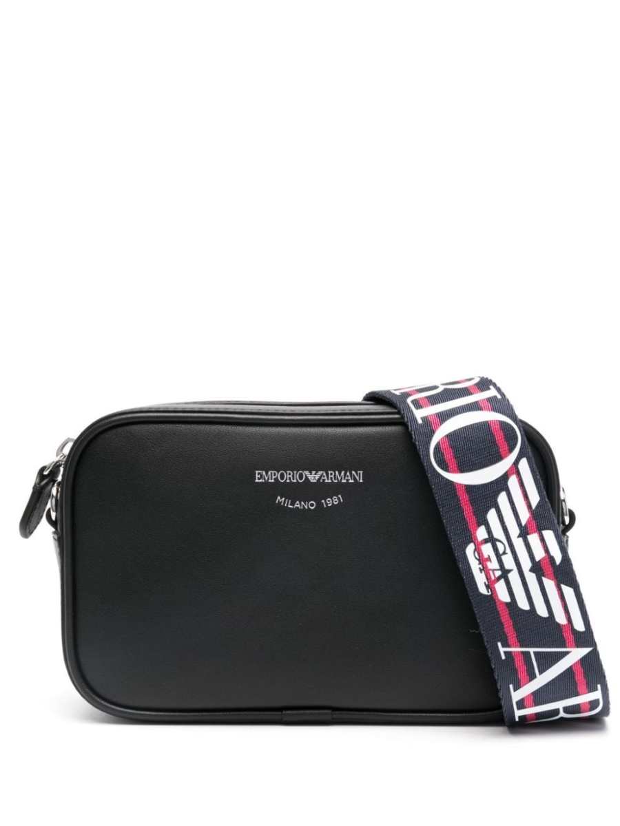 logo-debossed crossbody bag