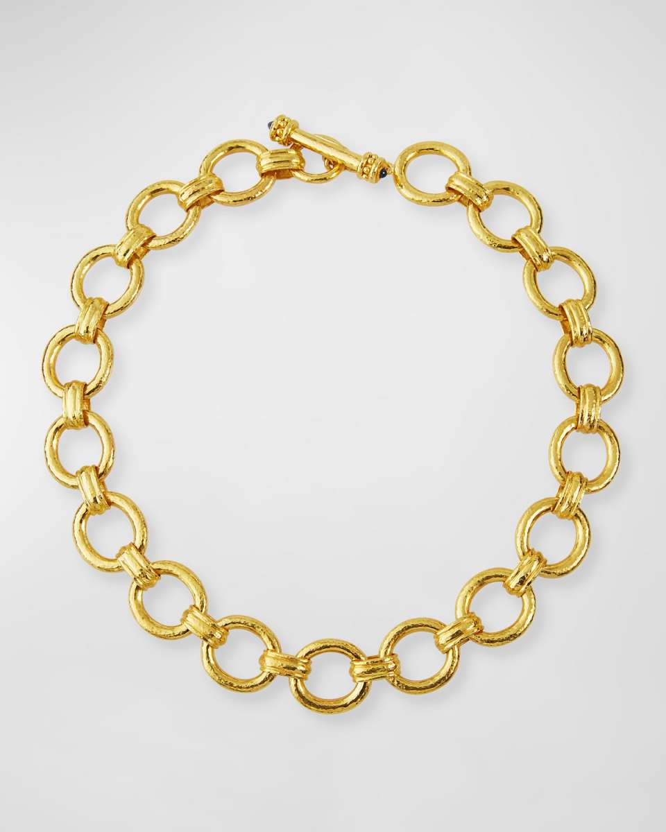 Pisa 19k Round-Link Necklace