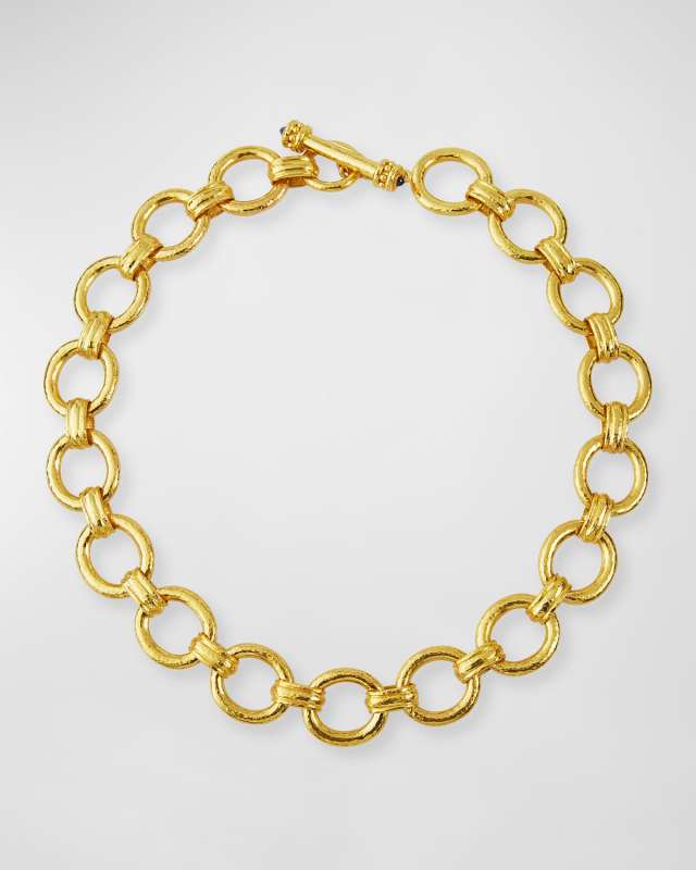 Pisa 19k Round-Link Necklace