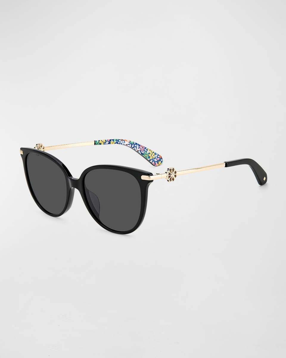 kristina round acetate sunglasses