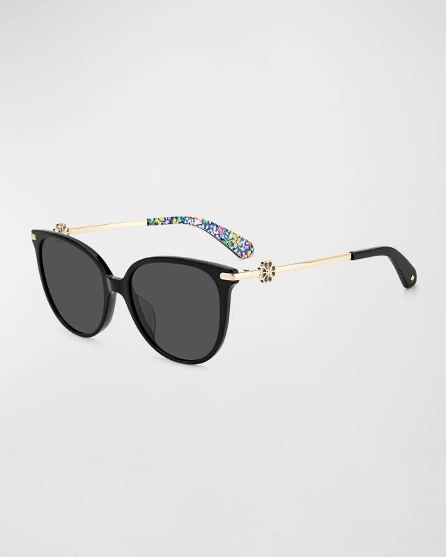 kristina round acetate sunglasses