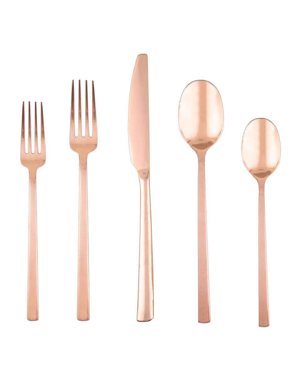 Beacon Copper Mirror 20-Piece Flatware Set, Service for 4