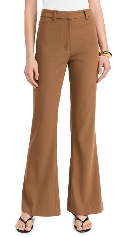 BARDOT Halifax Slim Flare Pants Chocolate