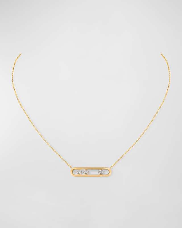 Move 18K Rose Gold Diamond Necklace