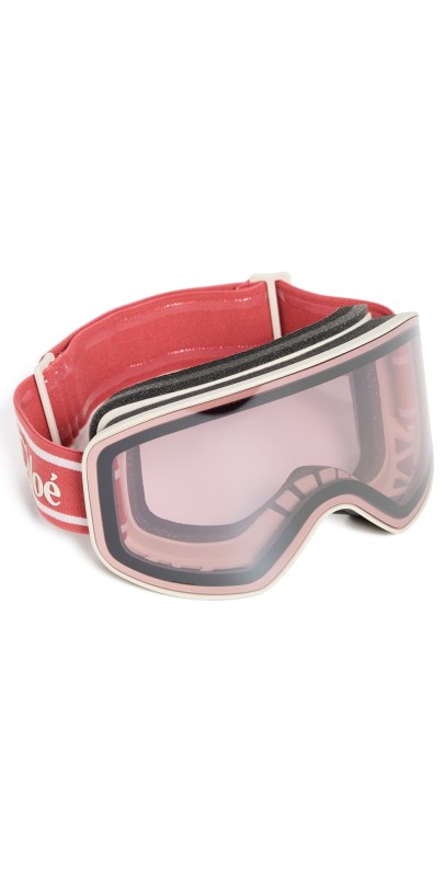 Chloé Cassidy Goggles Ivory-Ivory-Pink