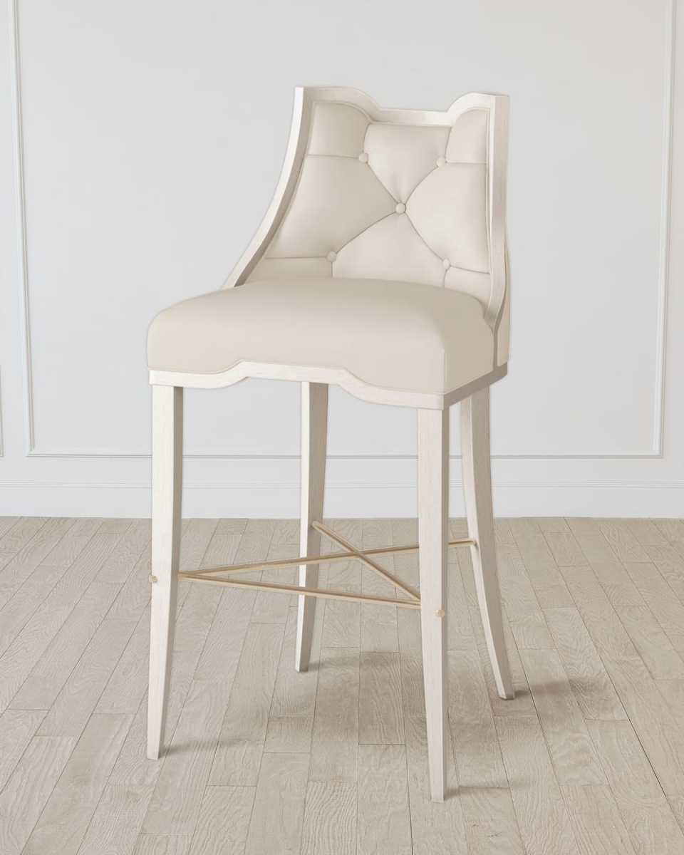 Logan Antique White/Milk Bar Stool