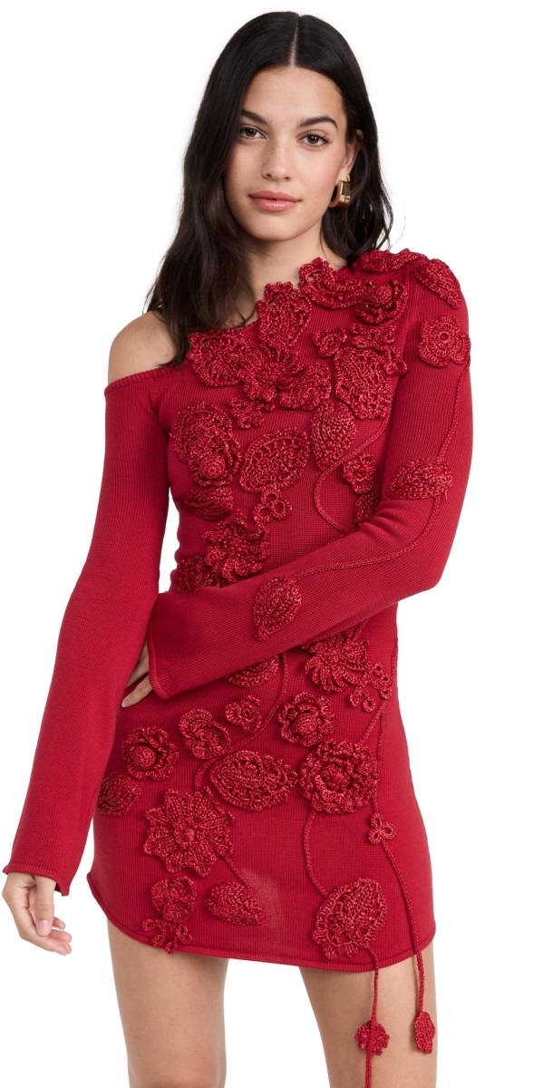 Cult Gaia Kaela Knit Dress Merlot