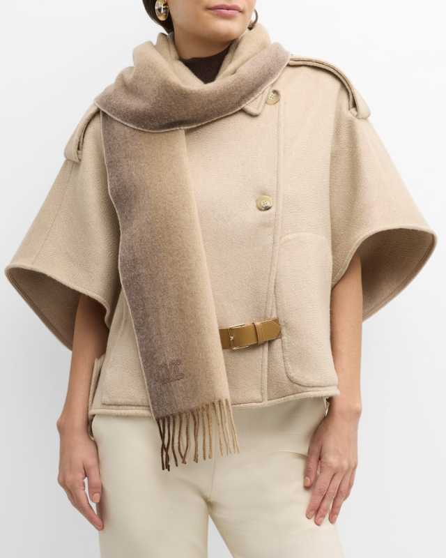 Ombre Monogram Cashmere Scarf