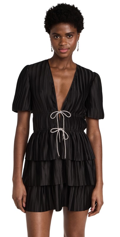WAYF Thinking Of You Mini Dress Black