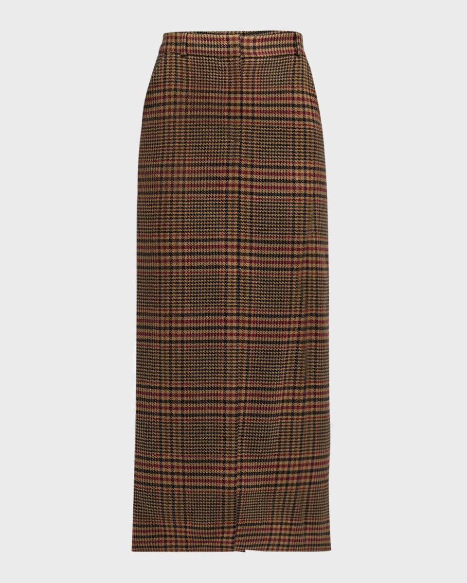 Maxine Plaid Maxi Skirt