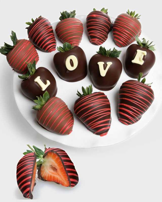 LOVE Belgian Chocolate Covered Berry Gram