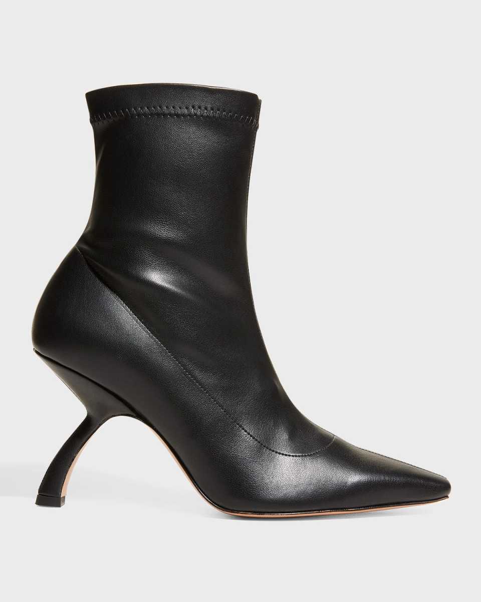 Merlin Vegan-Leather Zip Booties