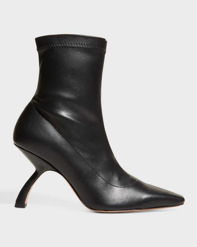 Merlin Vegan-Leather Zip Booties