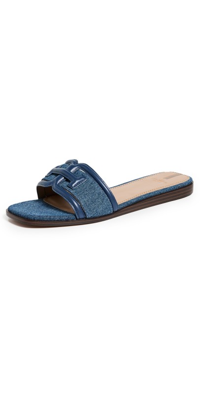 Sam Edelman Irina Slides Blue Denim