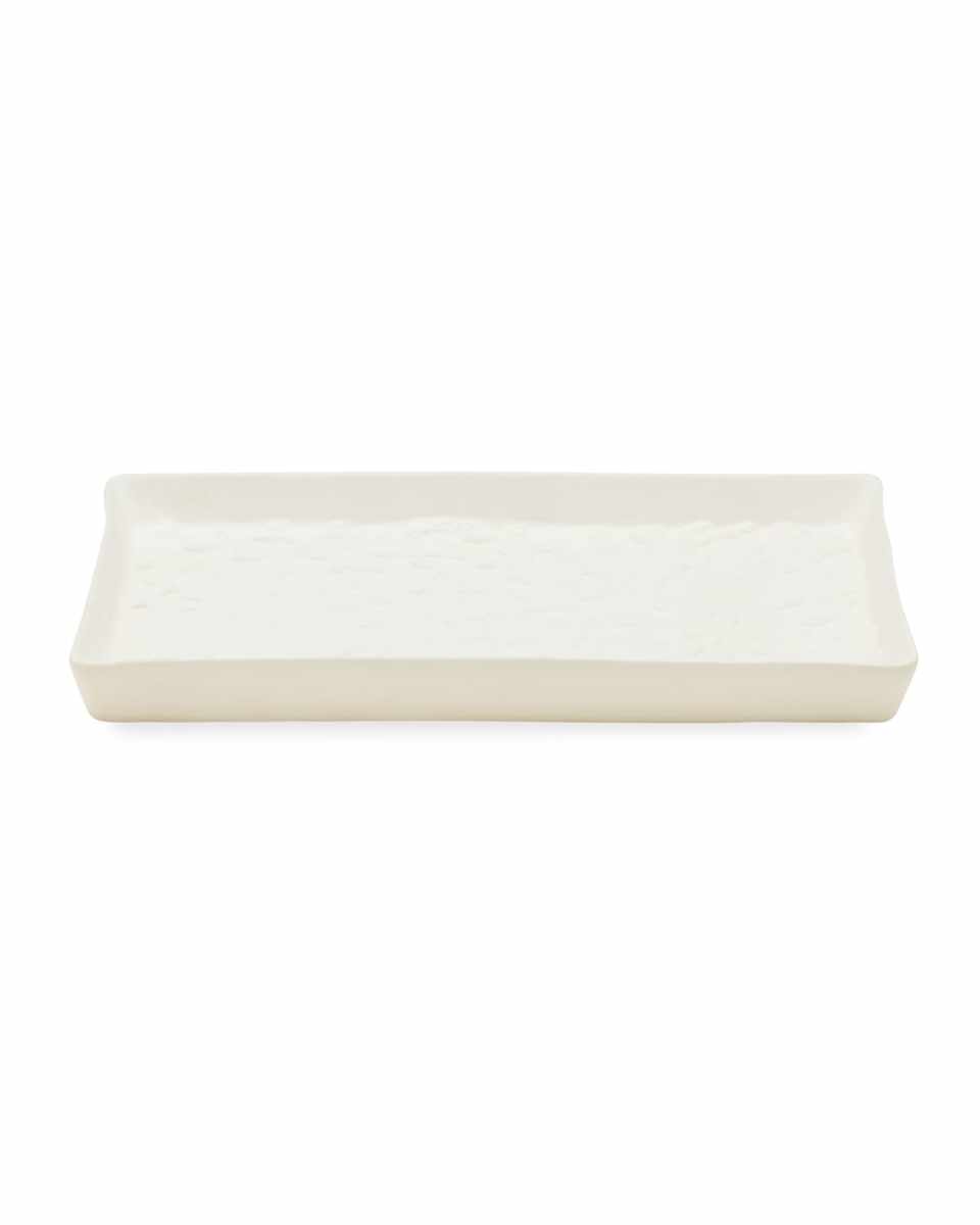 Alanya White Rectangular Tray