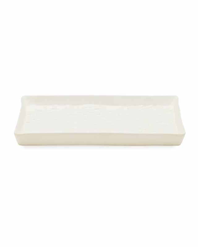 Alanya White Rectangular Tray
