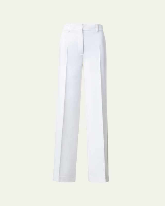 Chiaro Signature Jersey Straight-Leg Pants