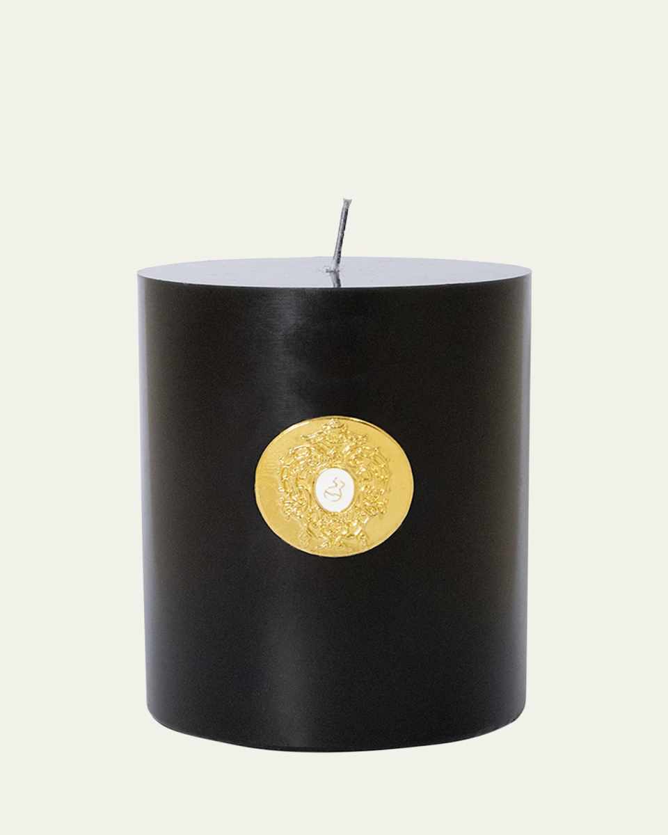 31.74 oz. Halley Black Cylindrical Candle