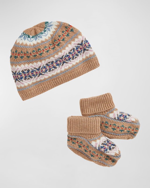 Kid's Hat and Booties Set, Size Newborn-9