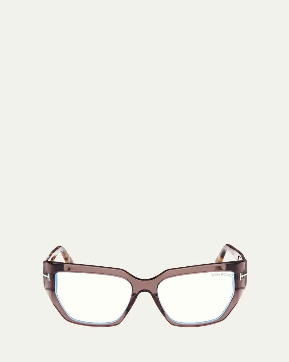 Blue Light Blocking Acetate Square Glasses