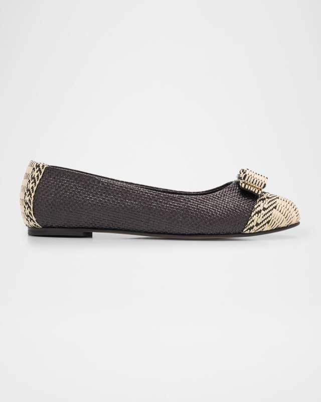Varina Woven Bow Ballerina Flats