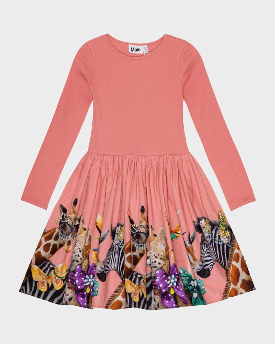 Girl's Casie Combo Dress, Size 3T-6