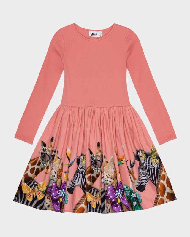 Girl's Casie Combo Dress, Size 3T-6