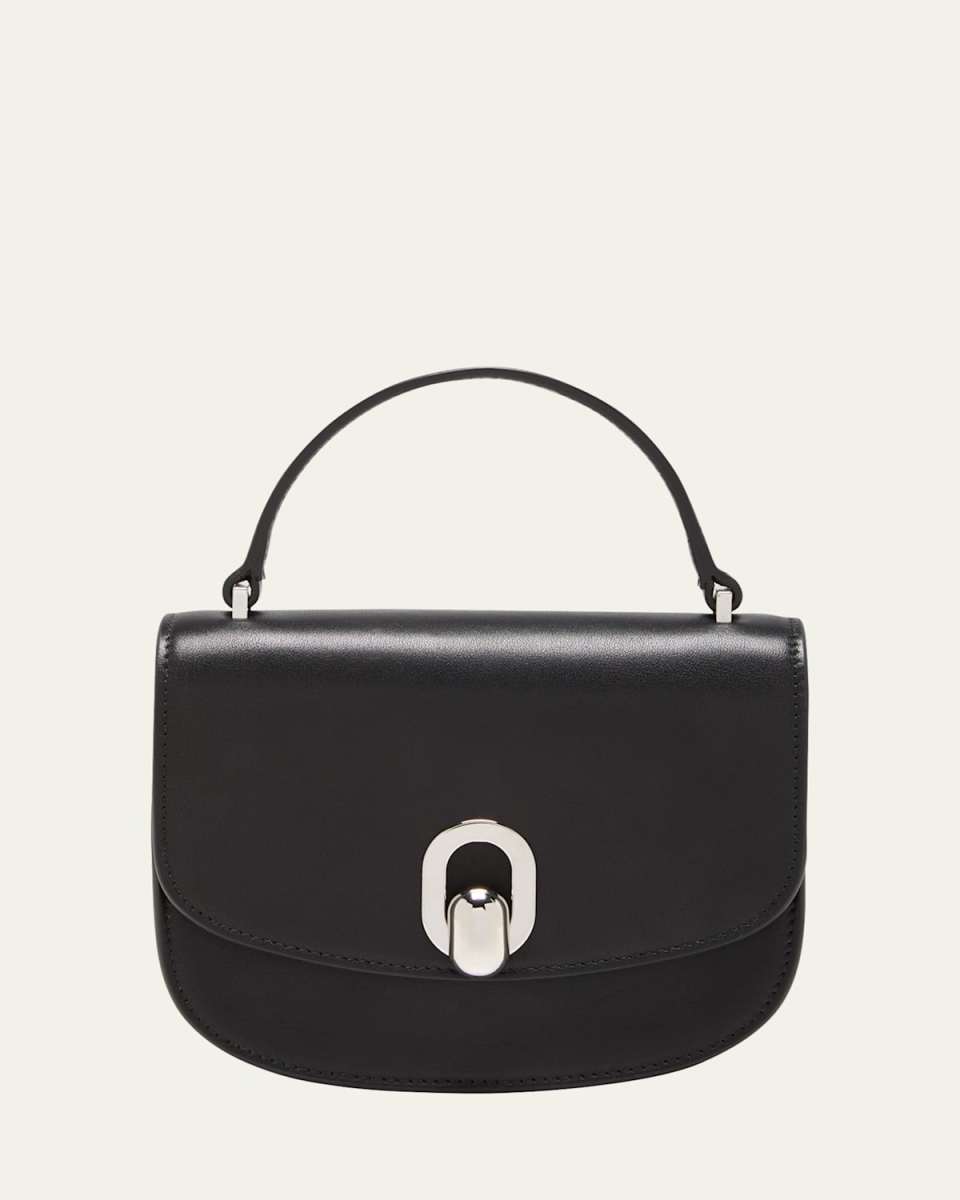 Tondo Mini Leather Top-Handle Bag