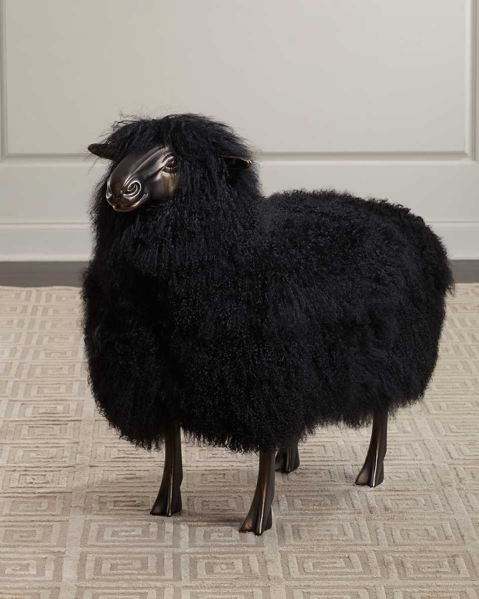 Maddox Sheepskin Bench