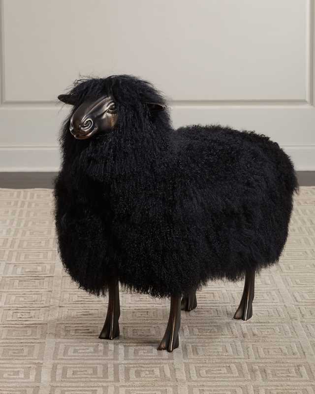 Maddox Sheepskin Bench