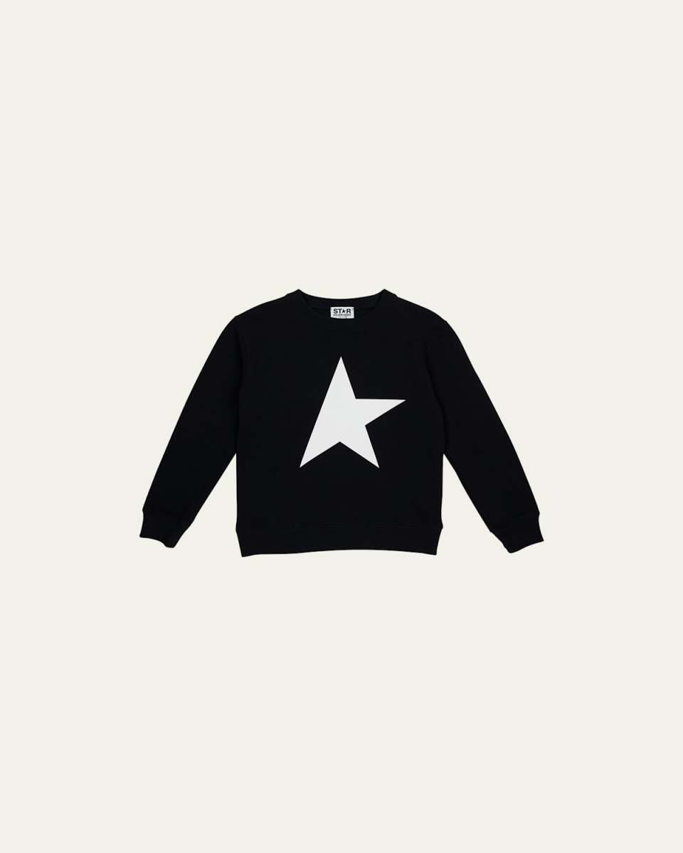 Boy's Crewneck Star Sweatshirt, Size