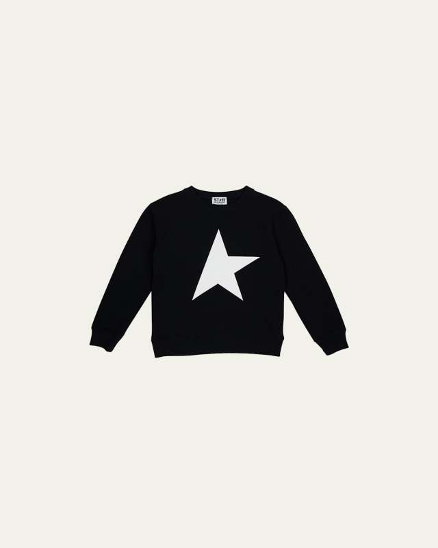 Boy's Crewneck Star Sweatshirt, Size