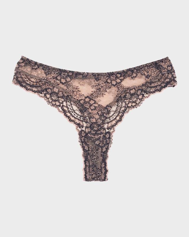 Farah Low-Rise Floral Lace Thon