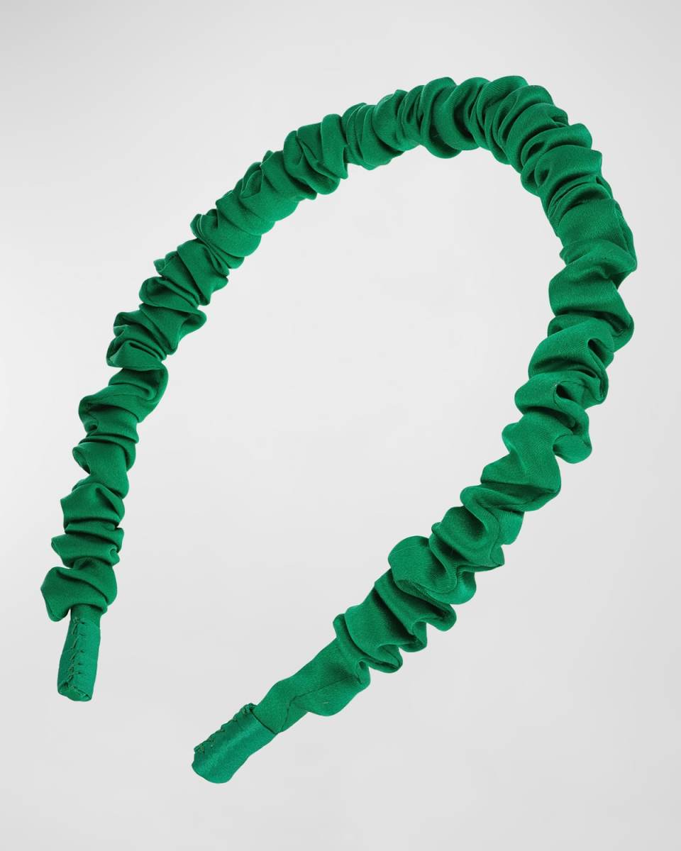 Mini Medici Ruched Silk Headband