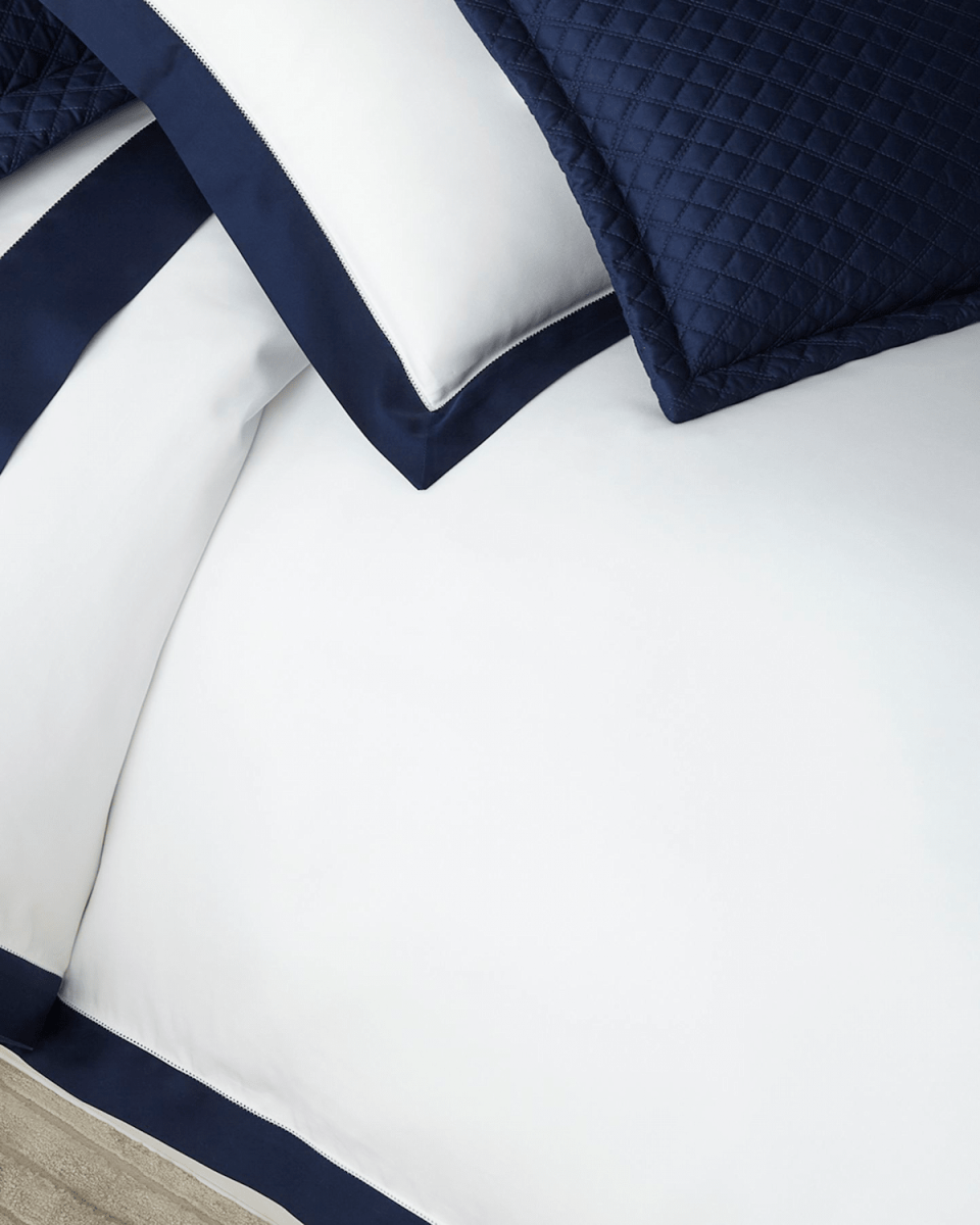 Organic Sateen Border Duvet, KING