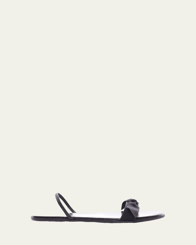 Bow Flat Slingback Sandals