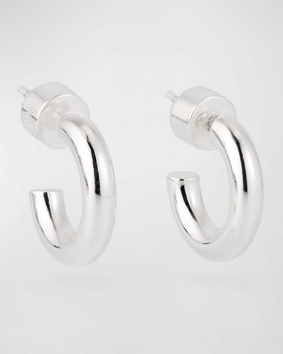 Silver Mini Huggie Hoop Earrings