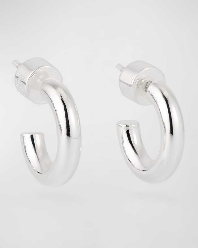 Silver Mini Huggie Hoop Earrings