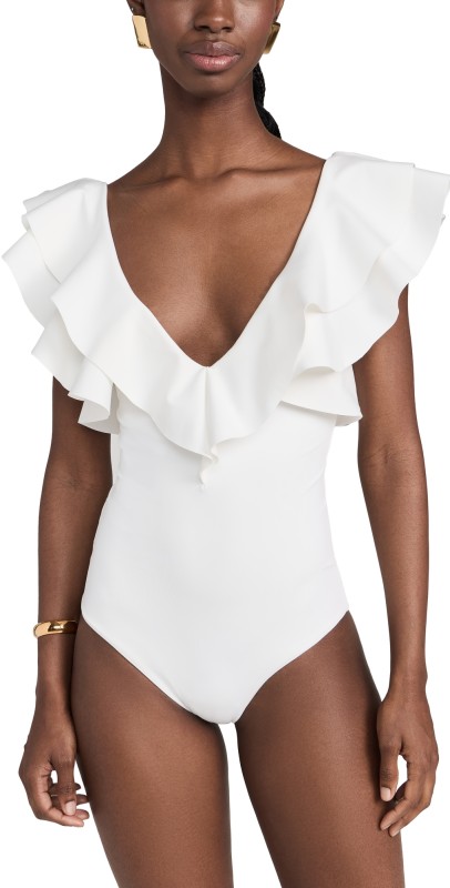 Maygel Coronel Santa One Piece Off Whit