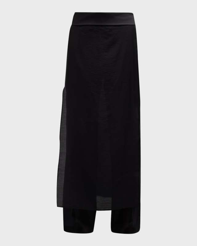 High Rise Sheer Flowing Trousers