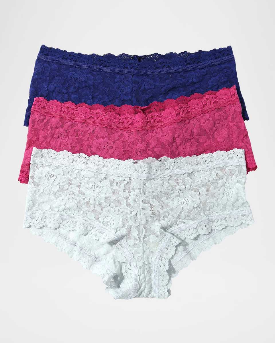 3-Pack Signature Lace Boyshorts