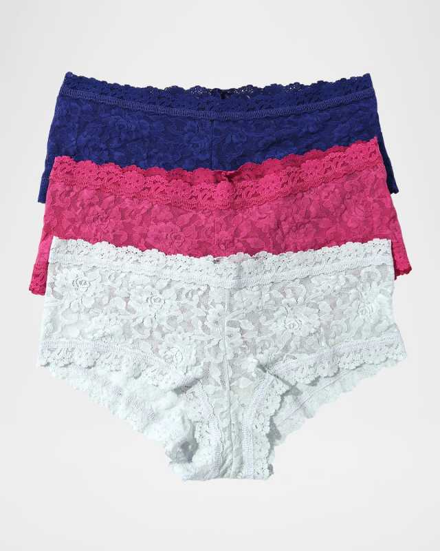 3-Pack Signature Lace Boyshorts