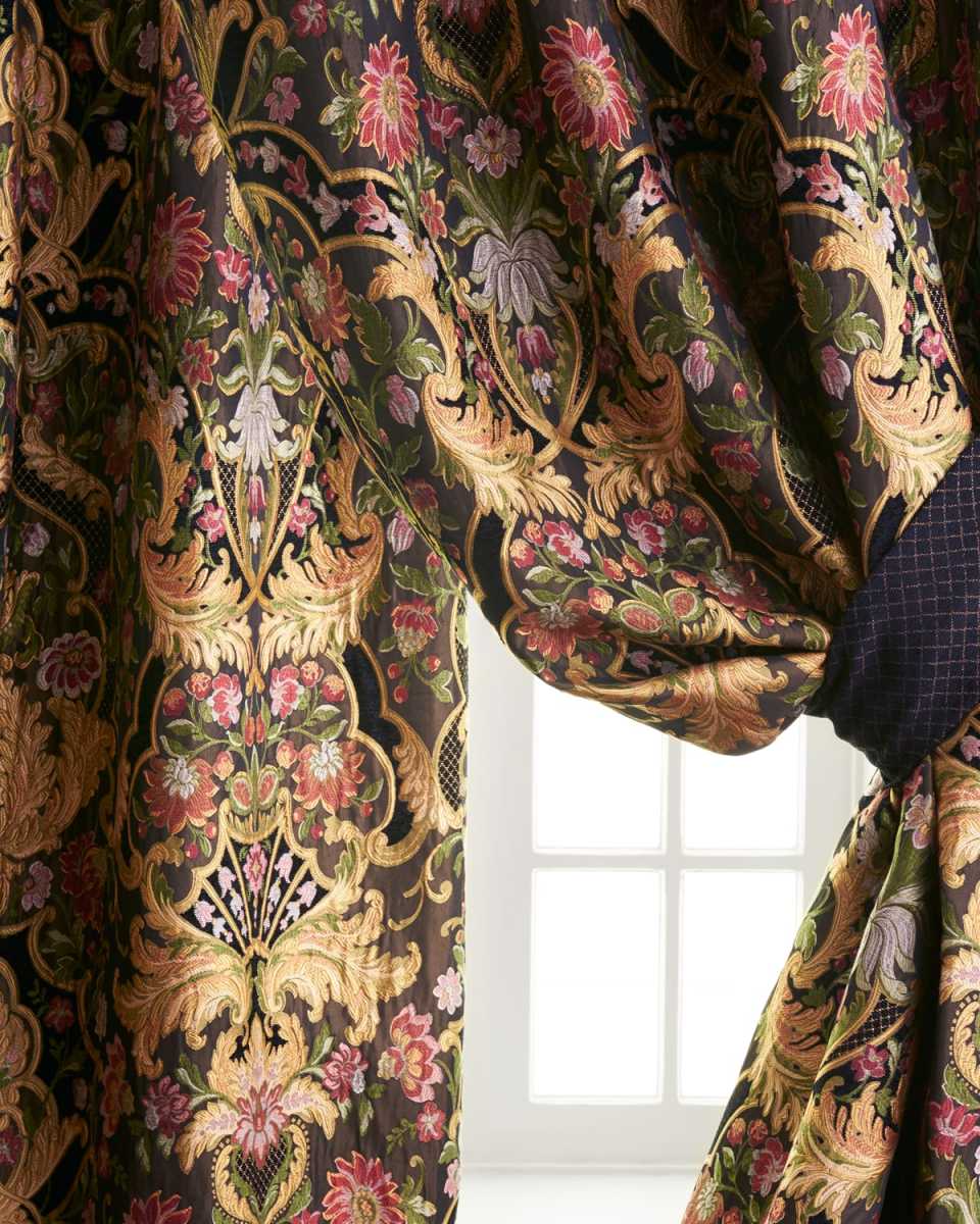 Two 50"W x 84"L Gustone Curtains