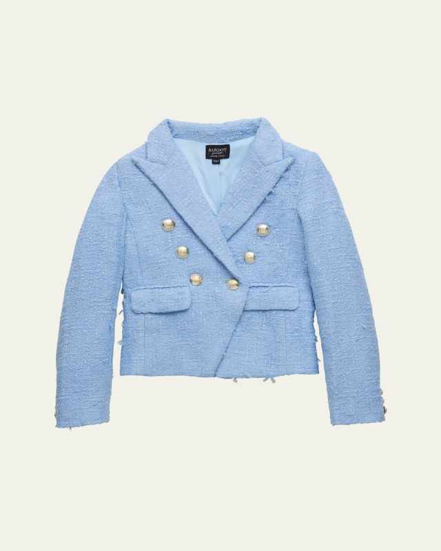 Girl's Sutton Boucle Blazer, Size 4-