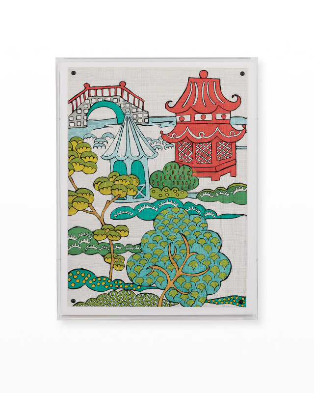 "Pagoda Landscape II" Wall Art