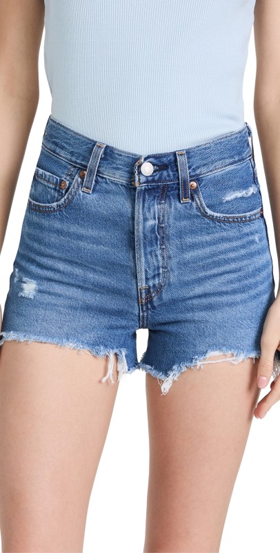 Levi's Ribcage Denim Shorts Noe Departure