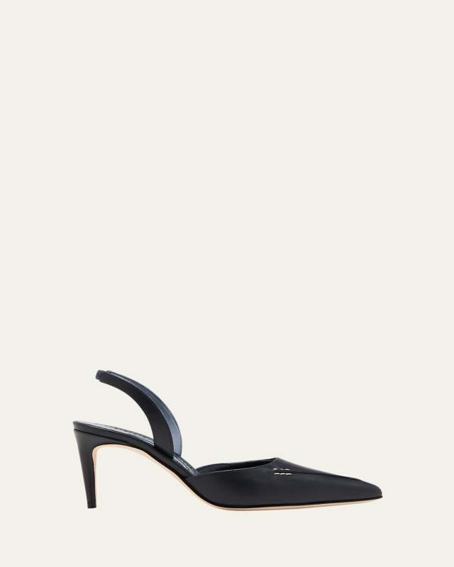Homerasli Leather Halter Pumps