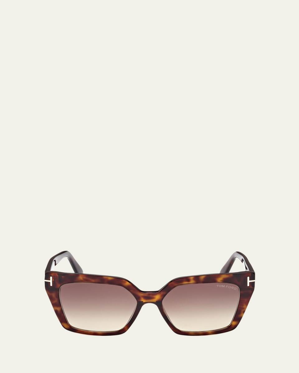 Havana Acetate Cat-Eye Sunglasses