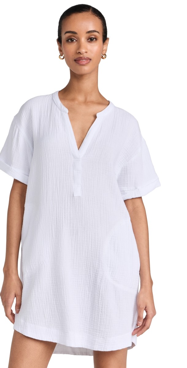Z Supply Talia Gauze Dress White