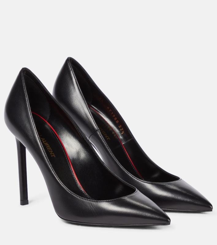 Saint Laurent Anja 105 leather pumps